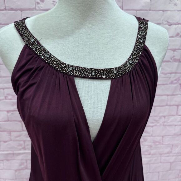 Express purple party top size small petite - Picture 2 of 9